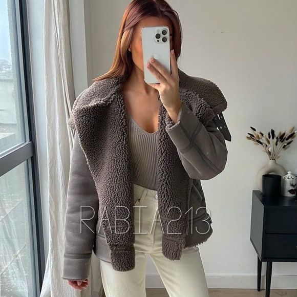 ZARA DOUBLE FACED JACKET - Picture 5 of 16
